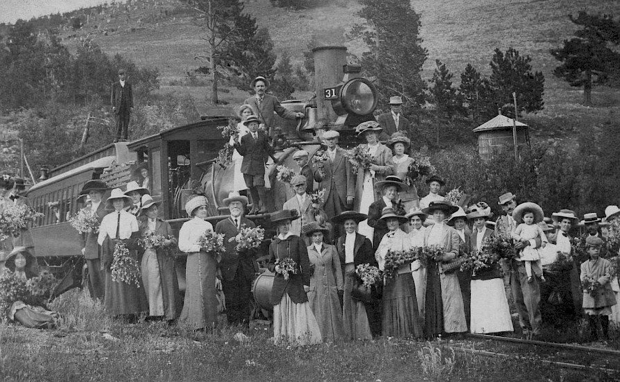 Colorado Midland wildflower excursion at Hagerman Pass, 1911